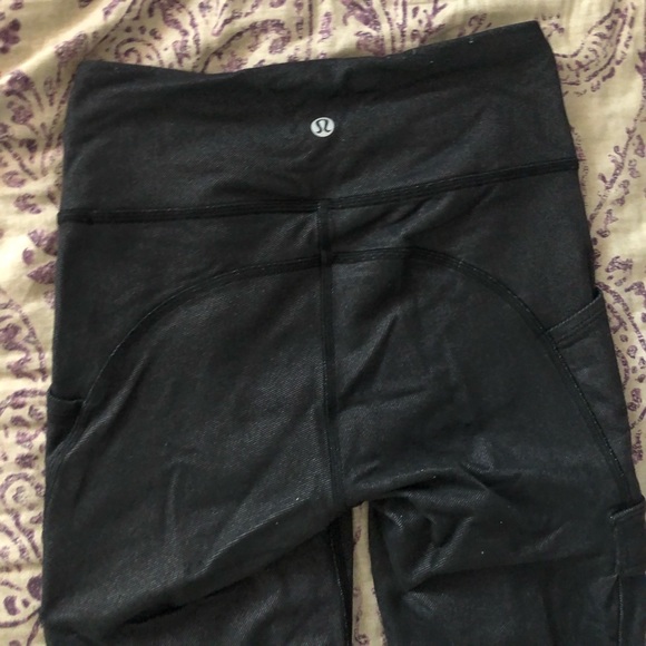 Grey, Lululemon leggings. - Picture 3 of 4